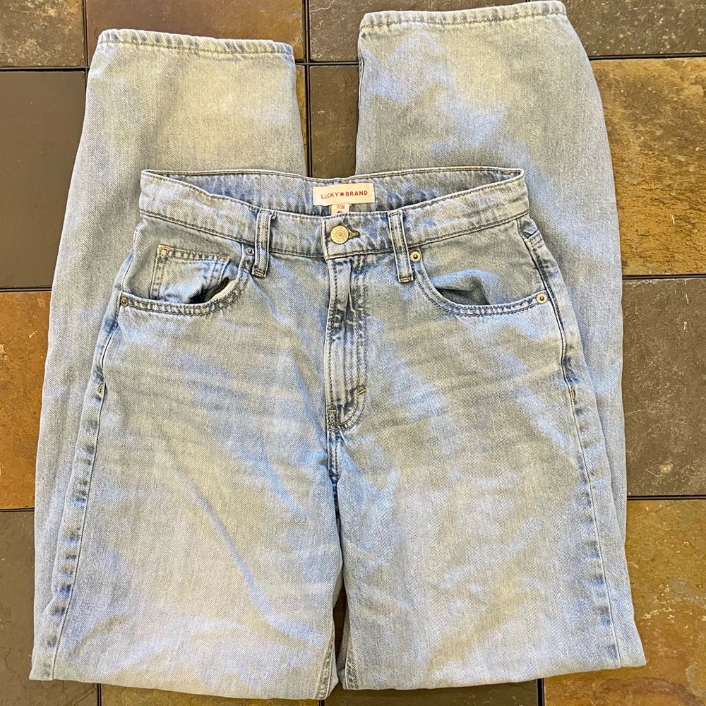 Lucky Brand High-Rise Light Blue Wide Leg Jeans